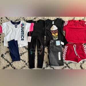 Girls Bundle Justice and other brands Size 7/8, 8 (2 NWT $29)